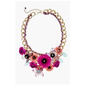 NWT Eye Candy iridescent rhinestone statement necklace from Nordstrom